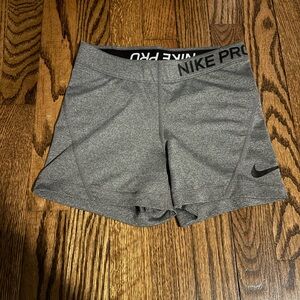 Nike Pro Gray Women's Athletic Shorts